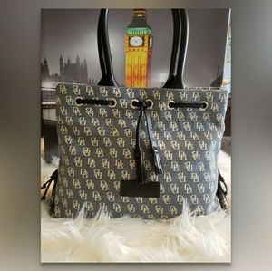 Dooney and bourke denim signature bag